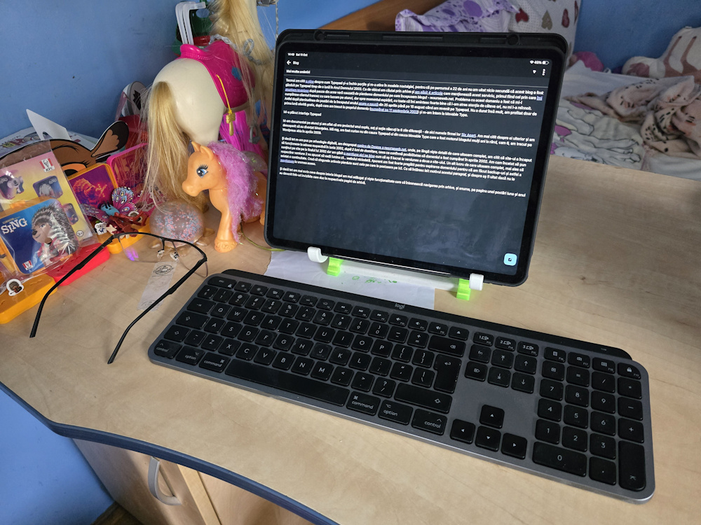 Redactând pe iPad