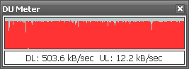 DU Meter showing the 4 Mbps goodness