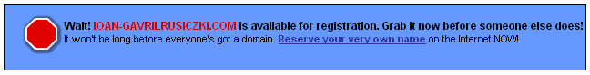 ioan-gavrilrusiczki.com is available for registration
