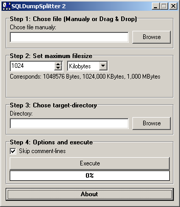 SQLDumpSplitter 2